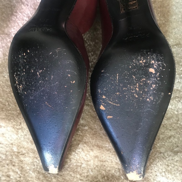 Prada pointed toe maroon heels - Picture 3 of 5